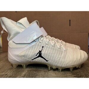 Jordan Alpha Menace Elite 2 White Football Cleats CV1664-103 Mens size 11.5 Rare